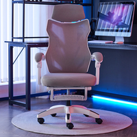 Chaise de Bureau Ergonomique en Maille pour Ordinateur, Dossier Réglable et Pivotant, pour Personnel, Maison et Bureau, Avec Appui-tête