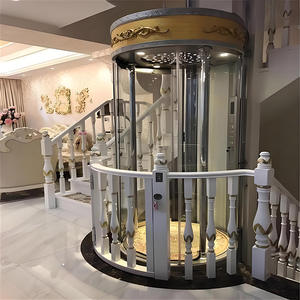 الصينية الفاخرة الصغيرة فراغ الجانب السكنية الباب جولة الزجاج فيلا المصعد - Product Image 2