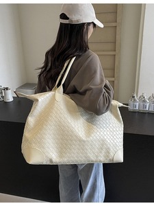 Bolsa de Viaje de Piel Vegana Ecológica de Lujo 2026, Bolsa de Mano de Piel Sintética PU Sostenible al por Mayor, Bolso de Fin de Semana para Mujer con Logotipo Personalizado - Product Image 5