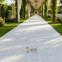 Dalles de sol modulaires en plastique PP Getian pour jardin extérieur, garage, gazon artificiel, trous de drainage robustes, revêtement de sol multi-usages