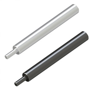 Eje de acero inoxidable 304 de 66 mm, tolerancia H7 G6, extremo escalonado, niquelado, personalizable para aplicaciones de rectificado - Product Image 3