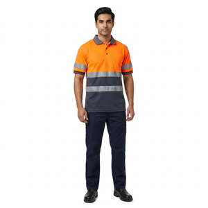 Camisetas Reflectantes de Alta Visibilidad al por Mayor OEM C, Ropa de Seguridad, Camisetas Polo de Seguridad de Alta Visibilidad, Camiseta de Seguridad de Malla para Trabajo al Aire Libre - Product Image 1