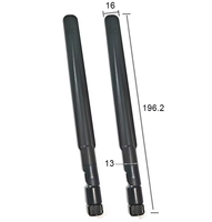 Antenne WiFi 2,4 GHz en caoutchouc, double bande 2,4G 5,8G, connecteur SMA rotatif, antenne omnidirectionnelle pour passerelle sans fil et module réseau