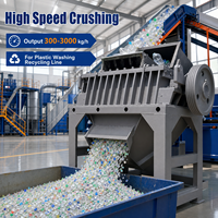 Broyeur de bouteilles en plastique robuste, déchiqueteur PP PE ABS PVC PET, machine de broyage à un seul arbre pour le recyclage des déchets