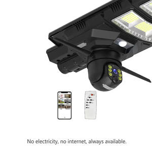 Buitenlamp op zonne-energie 300W IP66 waterdichte straatlamp camera bewegingsdetectie laag vermogen 1 jaar garantie SD-kaart - Product Image 2
