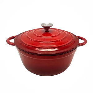 Nhà bếp men gang nấu ăn chậu gang Bộ đồ nấu nướng soong - Product Image 2