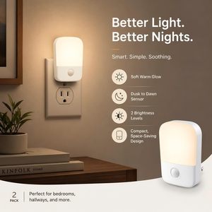 Hot Sale Red <b>Light</b> Mini Motion Sensor Night <b>Light</b> for Kids Bedroom Plug-in LED with ABS Material Dimmable - Product Image 5