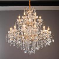 Lustre en cristal de marie therese de plafond de villa de suspension de style français pour des mariages