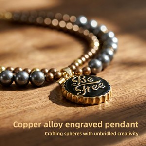 Collier de luxe pour chien en perles, élégant collier double couche pour animaux de compagnie, bijou avec pendentif en émail, ras-de-cou pour mariage et fête, pour petits chiens et chats, avec <span class=keywords><strong>lettre</strong></span> - Product Image 3