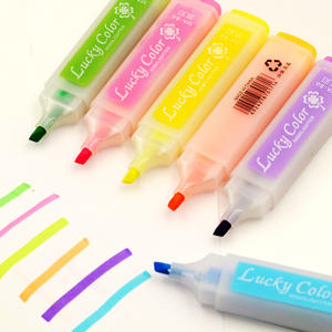 Hot Selling High Quality <b>Multicolor</b> Mini Chisel Tip Fluorescent Ink Portable Highlighter Marker - Product Image 4