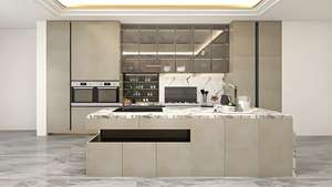 Juego de Muebles de Cocina Modernos de Madera Maciza Huipinju |   Soluciones de Almacenamiento de Diseño Personalizado con Cajones de Cierre Suave - Product Image 4