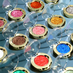 Hot <strong>Silver</strong> Gold Container Vegan Duochrome <strong>Eye</strong> Shadow Custom Logo High Pigment Single Glitter Metallic Eyeshadow for <strong>Eyes</strong> <strong>Makeup</strong> - Product Image 1