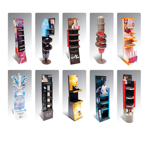 Exhibición de cartón corrugado de alta calidad, Cosméticos personalizados, lápiz labial, base de Perfume, estante de exhibición - Product Image 5