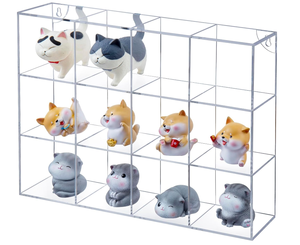 Présentoir mural en acrylique transparent pour figurines d'action <span class=keywords><strong>Mini</strong></span> Dolls <span class=keywords><strong>LEGO</strong></span> Model Car Collectibles Storage Box - Product Image 1