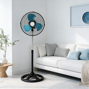 Ventilador Eléctrico de Pedestal de 10 Pulgadas, Material Metálico Personalizado, Certificado CB CE, Ventilador de Pie para Dormitorio - Product Image 1