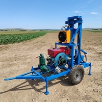 Foreuse hydraulique portable pour puits d'eau, machine de forage de puits pour l'irrigation agricole et les projets d'eau rurale