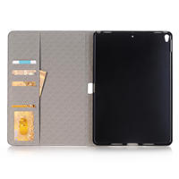 Étui pour tablette en cuir véritable Aarons avec fente pour cartes, couleur personnalisée, motif croco, support pour ordinateur portable, fabrication usine