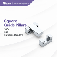 SJHY Z46 Ensemble de piliers de guidage carrés standard européen en acier trempé 20Cr, axe de centrage pour moule d'injection de précision