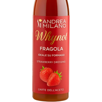 Andrea Milano Best Seller Balsamic Vinegar Liquid Glaze Strawberry Cream 150ml Certifié Halal Bouteille en plastique Prêt à l'emploi 3 ans