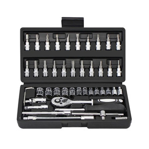 Juego de Llaves de Trinquete para Reparación de Automóviles de 46 Piezas, Juego Completo de Llaves de Tubo para Mantenimiento de Vehículos, Servicio Mecánico - Product Image 2