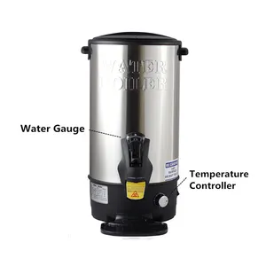 Nhà hàng khách sạn trà sữa cửa hàng thép không gỉ Dispenser xô nhà 10L điện nước nóng nồi hơi urn cho máy pha cà phê