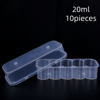 Boîte de stockage stérile personnalisée de 20 ml pour 10 vaccins, support en plastique pour petits flacons, idéal pour petits flacons de vaccins peptidiques