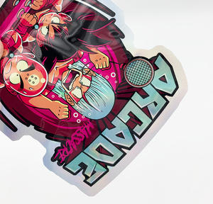 Em estoque atacado Holográfico Die Cut 1 g Forma Especial Resealable Zipper Smell Proof Mylar Bag 3.5g - Product Image 5