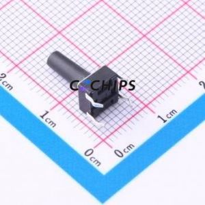 TC-1102-C-R-B Tactile Switch Through hole Component THT-4P,6x6mm Switch Single Pole Single Throw Round Button 2.6N Through Hole - Product Image 2