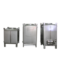Réservoirs de stockage d'alcool en acier inoxydable de 1000L, 2000L, 3000L, conteneurs rectangulaires de marque DYE