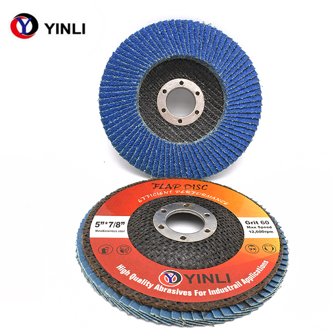 5 125 22mm Grit120 Abrasive Zirconium