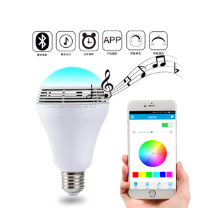 JK102 Thông Minh LED Bóng Đèn ỨNG DỤNG Điều Khiển Âm Nhạc Bluetooth Ánh Sáng Bóng Đèn RGB Màu Sắc Thay Đổi Loa Bluetooth Ánh Sáng Bóng Đèn - Product Image 4