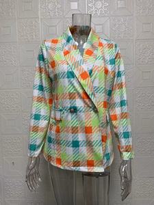 Áo <span class=keywords><strong>Blazer</strong></span> nữ bán chạy, họa tiết ca rô, tay dài, kiểu dáng thường ngày, có túi. - Product Image 4