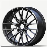 Ruedas de Acero Forjado en Forma de Y, Dos Tonos, Plateado Brillante y Negro, para Llantas de 18-20 Pulgadas, 5x112/120 PCD, 25mm ET, ¡Oferta!