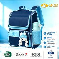 Mochila Escolar Impermeable para Niños, Ligera, con Correa de Pecho, Gran Capacidad, para Primaria
