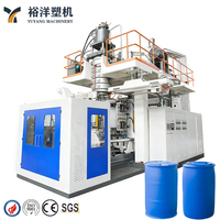 Machine de soufflage par extrusion à faible bruit et haute performance pour la production de fûts chimiques en HDPE de 55 gallons (220 L) à double anneau en L, 2 couches