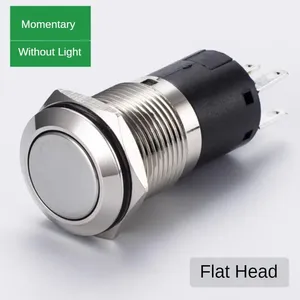 Công tắc nút nhấn chống nước có đèn vòng tròn tạm thời 19mm Công tắc khởi động chống nước 2NO2NC Công tắc bật tắt động cơ ô tô - Product Image 4