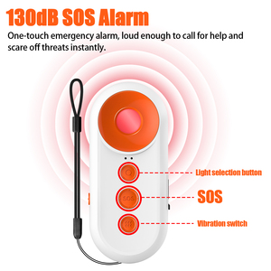 Seyahat için taşınabilir 130dB güvenlik alarmı SOS acil Alarm kapı titreşim sensörü ve otel güvenliği ile gizli kamera dedektörü - Product Image 6