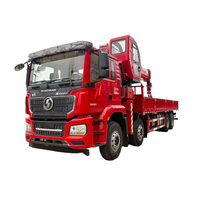 Camion grue à bras télescopique personnalisable Shaanxi Automobile Delong 8 * 4 châssis 18 tonnes