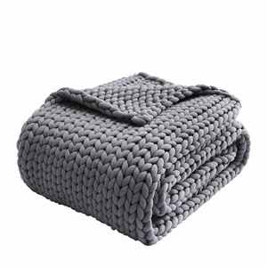 الأكثر مبيعاً نسيج الصوف الفاخر كبير سوبر لينة مكتنزة متماسكة شينيل رمي بطانية - Product Image 6