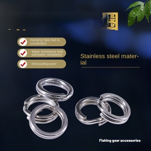 Connecteur <span class=keywords><strong>de</strong></span> leurre à double boucle aplatie <span class=keywords><strong>en</strong></span> acier inoxydable haute résistance, anneau pivotant renforcé, accessoire <span class=keywords><strong>de</strong></span> pêche <span class=keywords><strong>en</strong></span> mer, résistance à la traction <span class=keywords><strong>de</strong></span> 185 <span class=keywords><strong>kg</strong></span> - Product Image 2