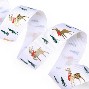 Stock listo Navidad rojo <span class=keywords><strong>verde</strong></span> satén <span class=keywords><strong>cinta</strong></span> vacaciones regalo envoltura arco artesanía fiesta Decoración - Product Image 4