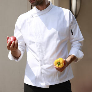 CHECKEDOUT RTS Fashion French Chef Coat Uniform Hotel Restaurant Baking Cake Shop Kitchen Work Clothes - Product Image 2