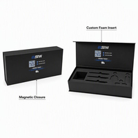 Boîte cadeau de présentation en carton rigide avec couvercle magnétique, impression personnalisée, kit promotionnel de marque, emballage