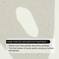 Peinture sur toile 3D peinte à la main art mural abstrait minimaliste encadré pour décoration intérieure hôtel bureau salon