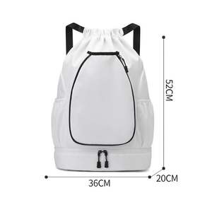 Wholesale Basketball Badminton Sports Racket Bags Drawstring Training Tennis Racket Backpack with <b>Shoe</b> Compartment - Product Image 6