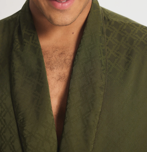 Albornoz Jacquard al por Mayor para <span class=keywords><strong>Hombre</strong></span>, Ropa de Dormir de Secado Rápido, Albornoces de Baño al por Mayor, Albornoz de Satén Jacquard para <span class=keywords><strong>Hombre</strong></span> con Logotipo Personalizado - Product Image 3