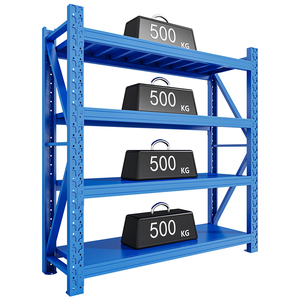 헤비 듀티 4~5단 볼트리스 메탈 선반 시스템, 차고 및 창고용 산업용 보관 랙 - Product Image 4