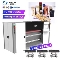 Impresora de Formato Grande Rollo a Rollo LETOP, Máquina de Impresión UV, Impresora UV DTF para Etiquetas y Logotipos con Laminador
