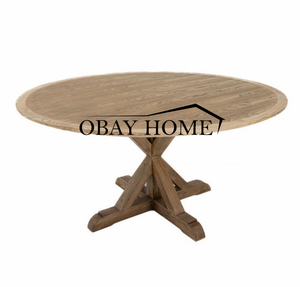 Venta caliente Mesa clásica con pata <span class=keywords><strong>de</strong></span> mesa <span class=keywords><strong>de</strong></span> madera maciza mesa <span class=keywords><strong>de</strong></span> comedor <span class=keywords><strong>vintage</strong></span> redonda <span class=keywords><strong>de</strong></span> madera <span class=keywords><strong>para</strong></span> <span class=keywords><strong>eventos</strong></span> <span class=keywords><strong>de</strong></span> granja y <span class=keywords><strong>alquiler</strong></span> <span class=keywords><strong>de</strong></span> fiestas - Product Image 2