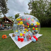 Dôme à bulles gonflable transparent en PVC de 13 pieds/4 mètres pour événements et fêtes en plein air
